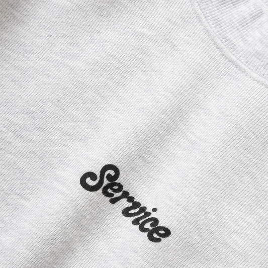 SERVICE WORKS Crewneck Service Logo - Ash