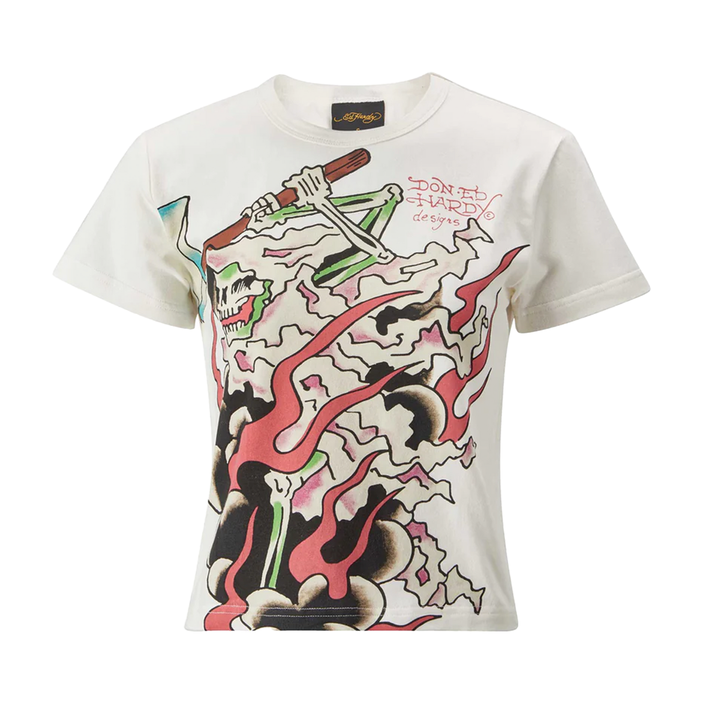ED HARDY Vest Hell Swinging Baby T - White