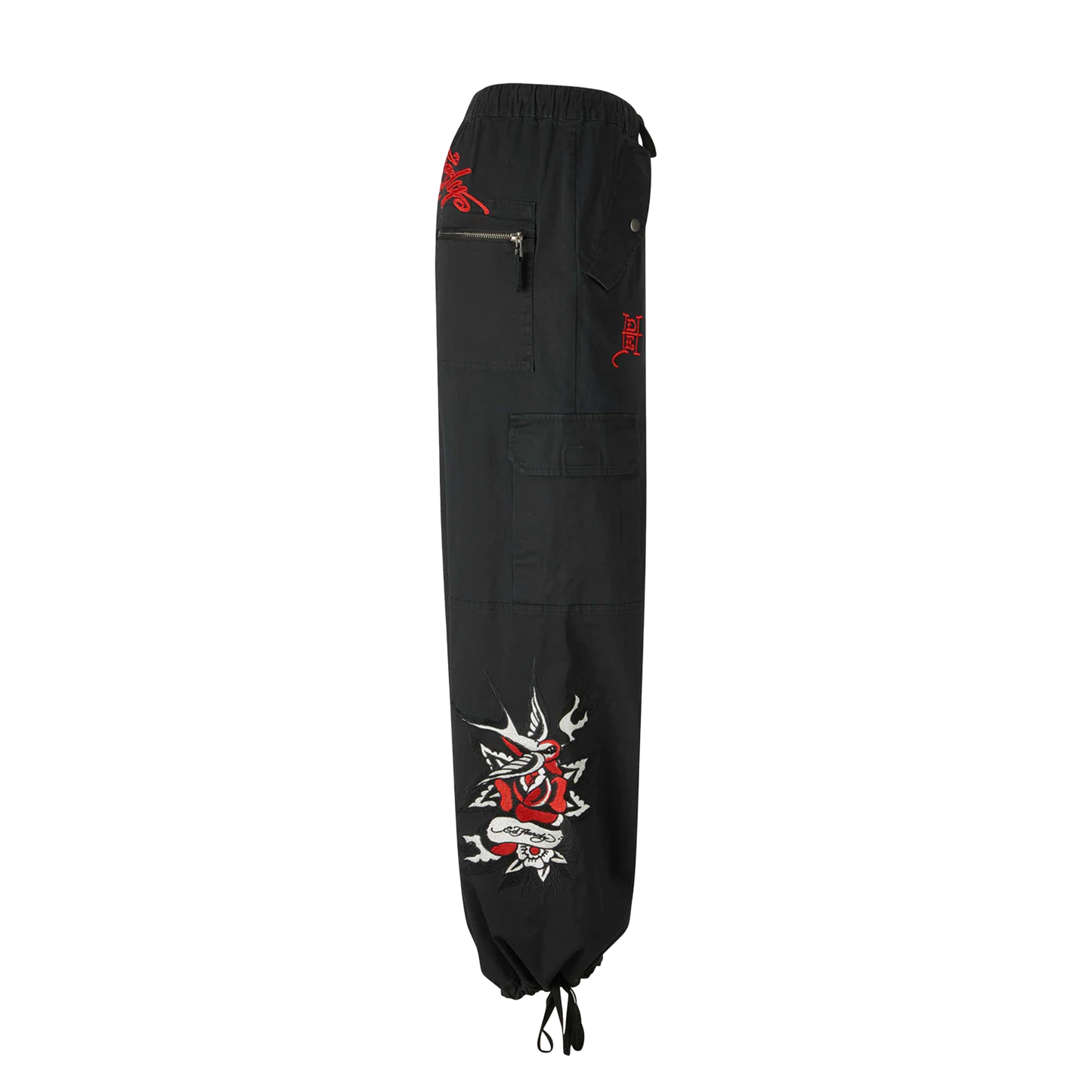 ED HARDY Cargo Pant Hollywood Swallow - Black
