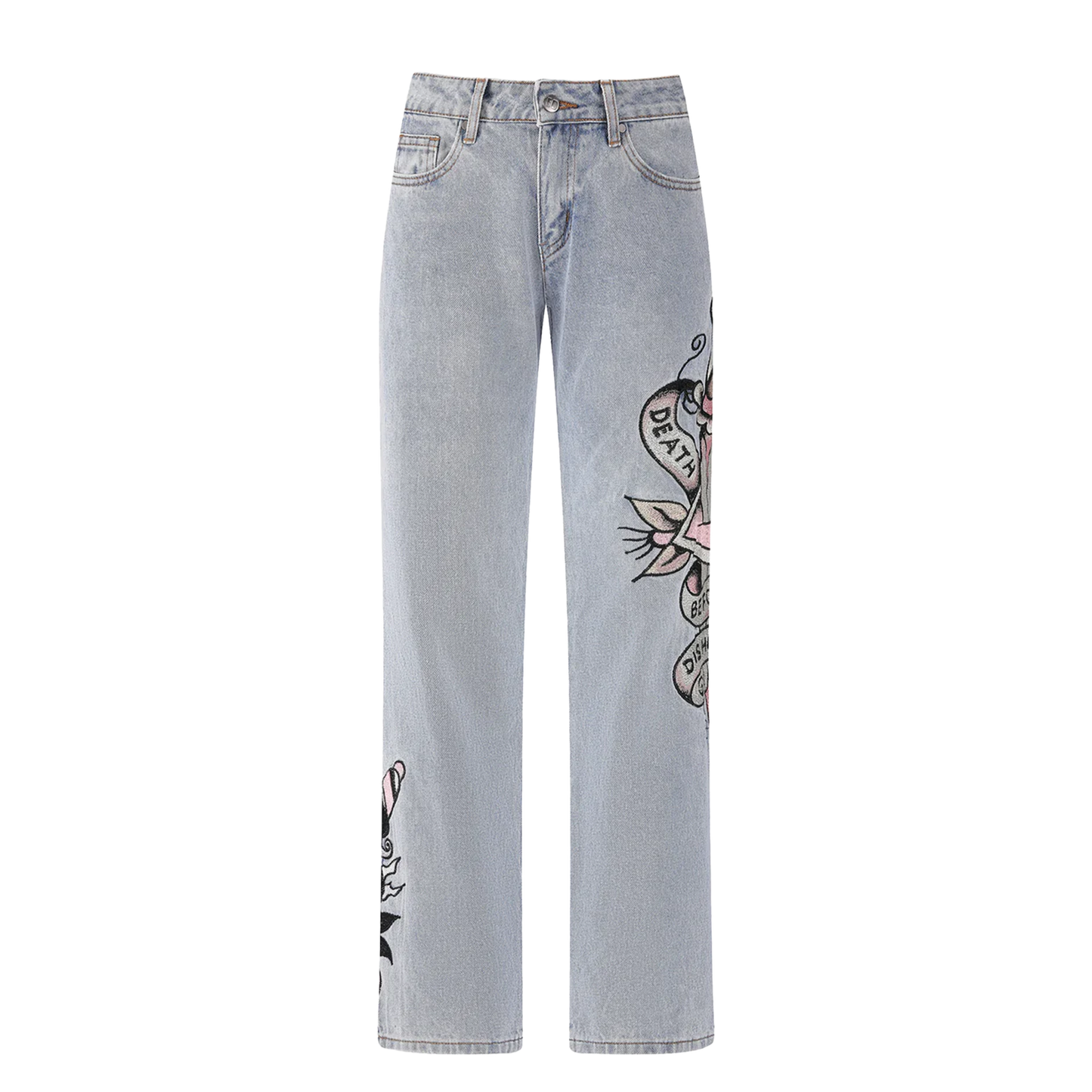 ED HARDY  Straight Denim Jeans Death & Dishonor