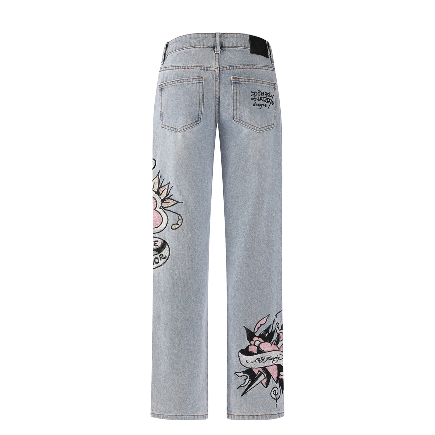 ED HARDY  Straight Denim Jeans Death & Dishonor