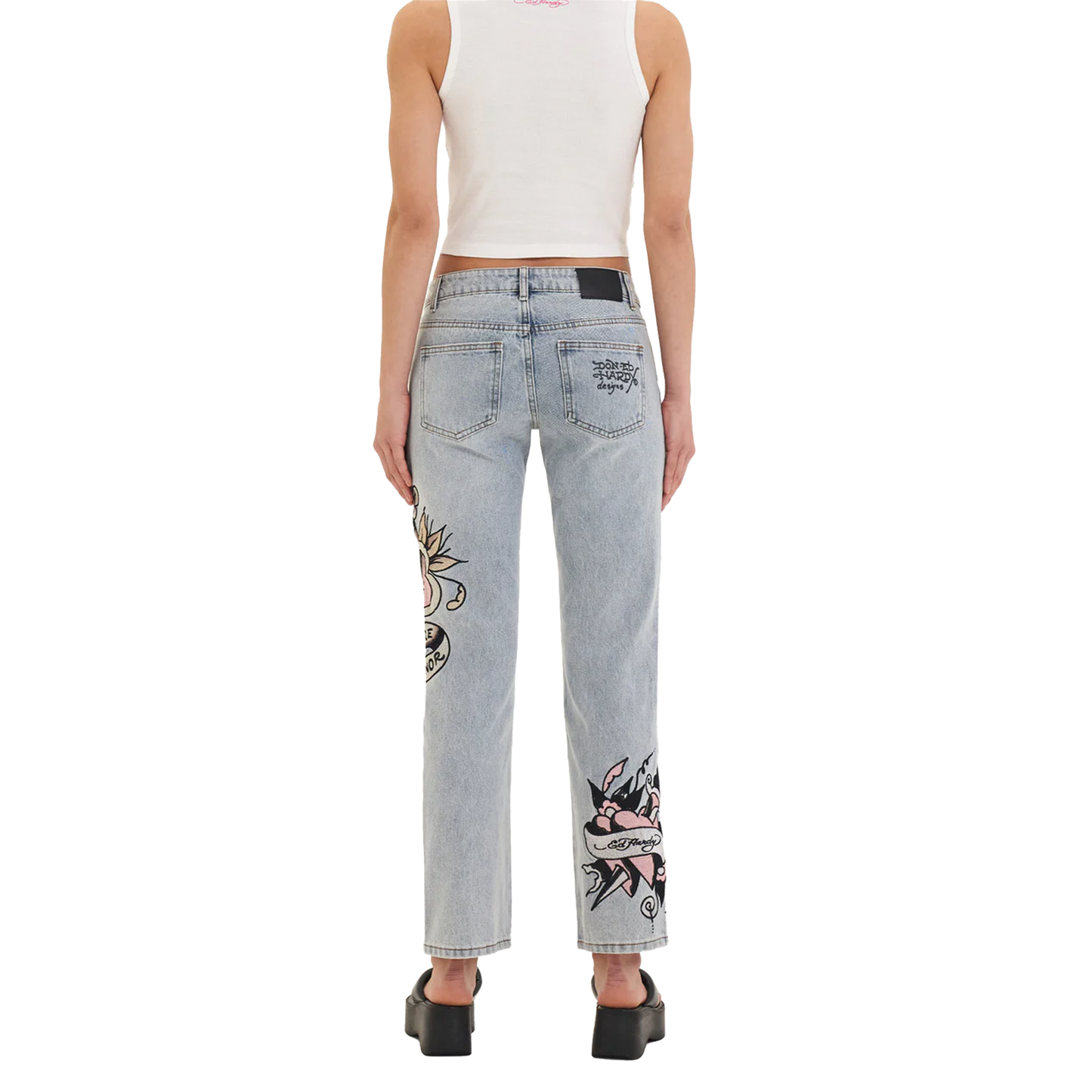 ED HARDY  Straight Denim Jeans Death & Dishonor